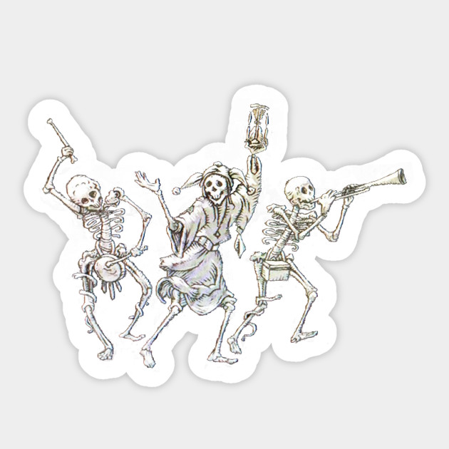 Skeletons Medieval Band - Skeleton - Sticker