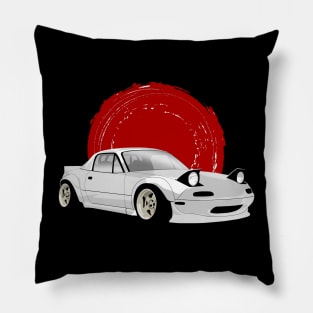 White Mazda Miata NA Pillow