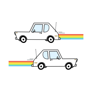 Rainbow Race Car T-Shirt