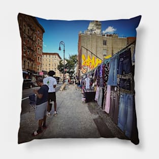 Manhattan Rivington Street Graffiti NYC Pillow