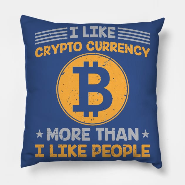 Crypto Over People Pillow by satoshirebel