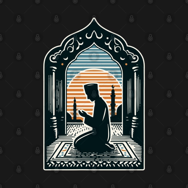 Muslims pray by Yaydsign