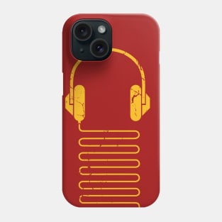 Gold Headphones Phone Case