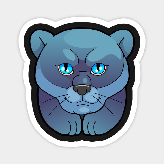 Panther Cartoon Magnet by Shadowbyte91