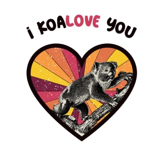 I  koalove you - a retro vintage design T-Shirt