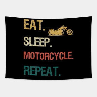 Eat sleep motorcycle repeat Tapestry