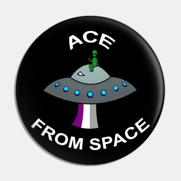 Ace From Space Alien Pin by MythicalPride