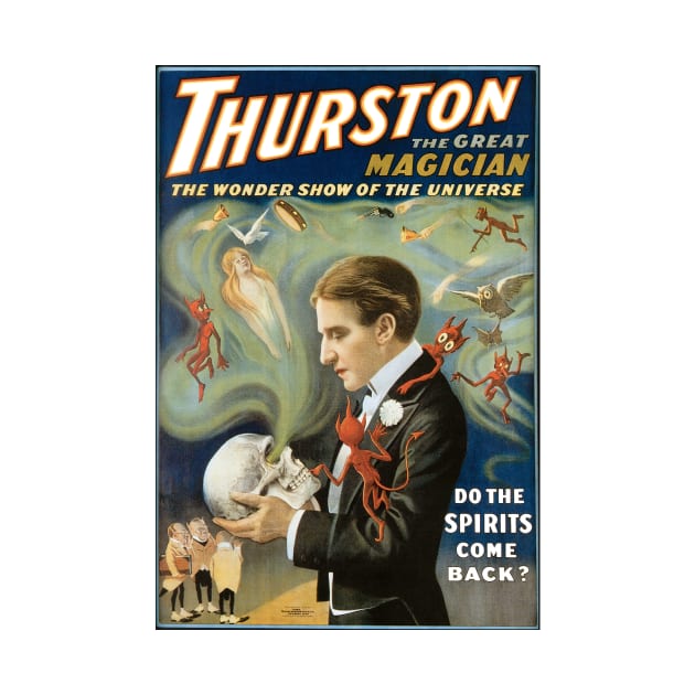 Vintage Magic Poster Art, Thurston the Great by MasterpieceCafe