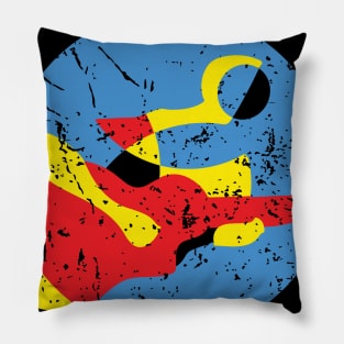 Modern Art Guitarist Pillow