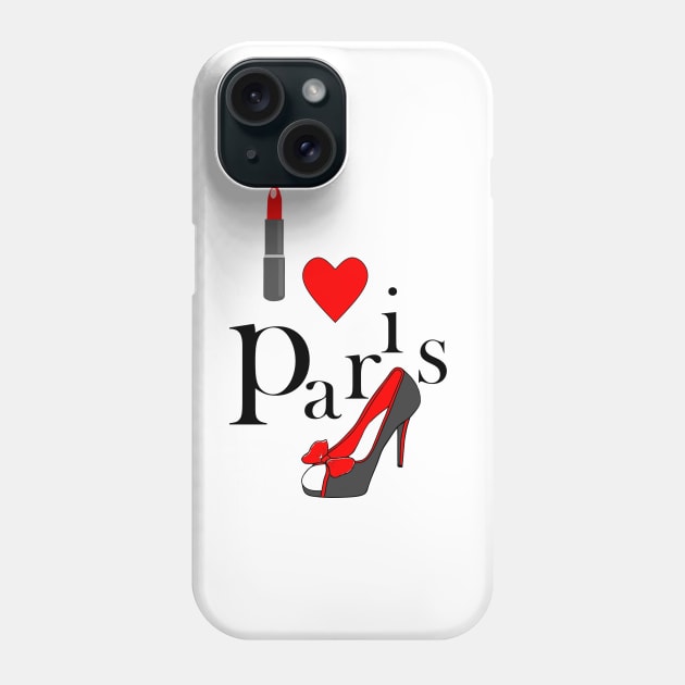 I LOVE Paris France Phone Case by SartorisArt1