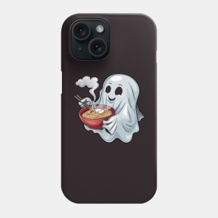 Cute ghost offering ramen noodles Phone Case