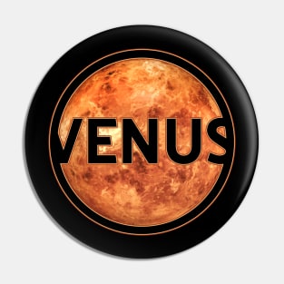 Planet Venus with lettering gift space idea Pin