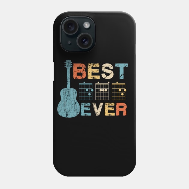 Best Dad Ever Guitar Chords Musician Funny Fathers Day Gift Idea Tshirt Phone Case by dconciente