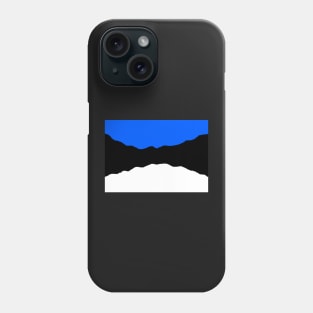 Curving Estonian Flag Phone Case