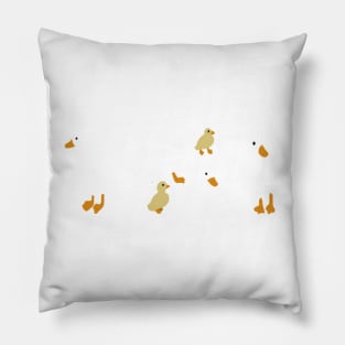 Cute White Ducks Pillow