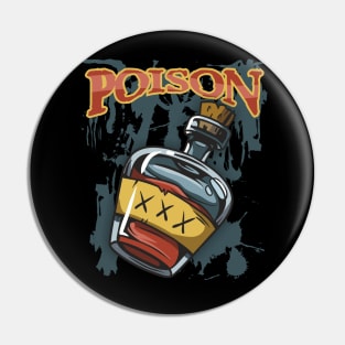 Poison Potion Bottle Birthday Gift Shirt Pin