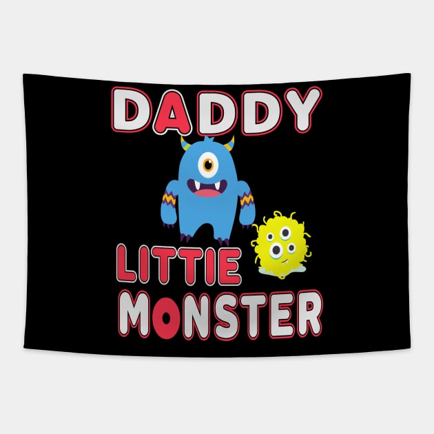 daddys little monster youth Tapestry by Darwish