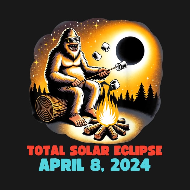 Solar Eclipse 2024 Bigfoot, April 8 2024, Funny Eclipse Event 2024 by artbyhintze