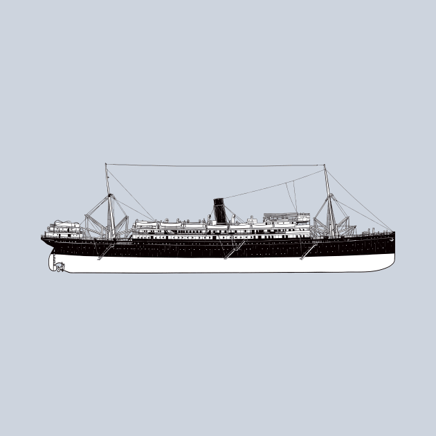 Old ocean liner by StefanAlfonso