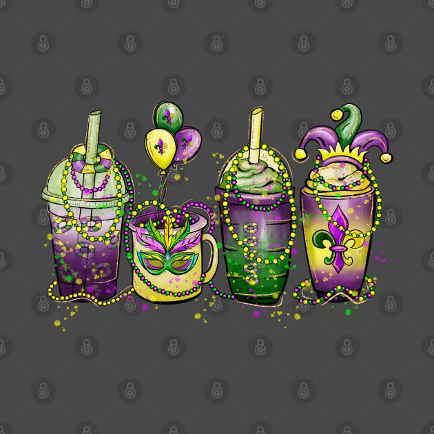 Drink up Mardi Gras by PixieMomma Co