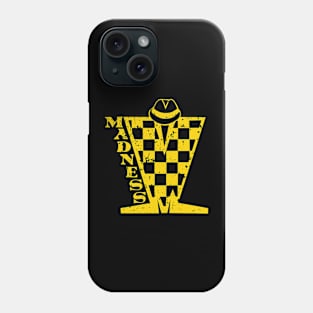 Madness Checkerboard HD - Distressed Gold Phone Case