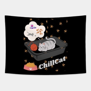 Chill cat Tapestry