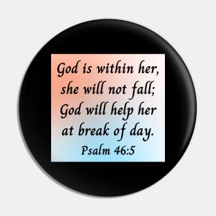 God Is Within Her She Will Not Fall Pin