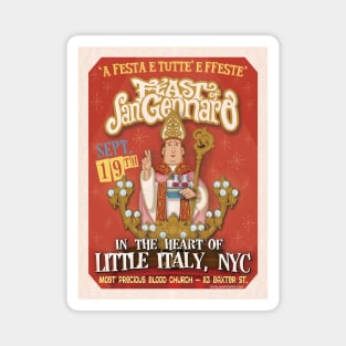 Feast of San Gennaro Throwback Magnet