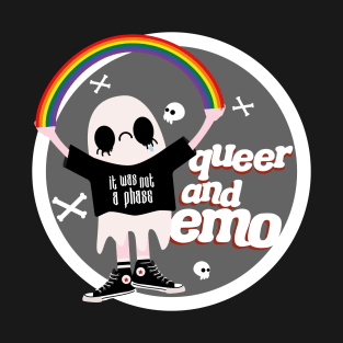 Queer And Emo Badge T-Shirt