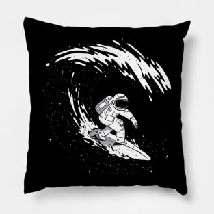 Space Surfer Graphic Tee Pillow