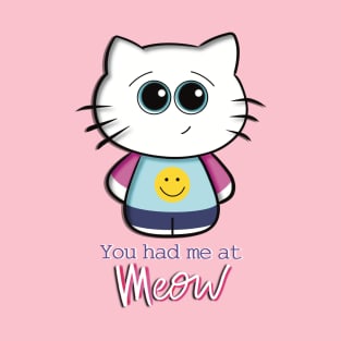 Meow! - Flirty and Adorable Cat T-Shirt