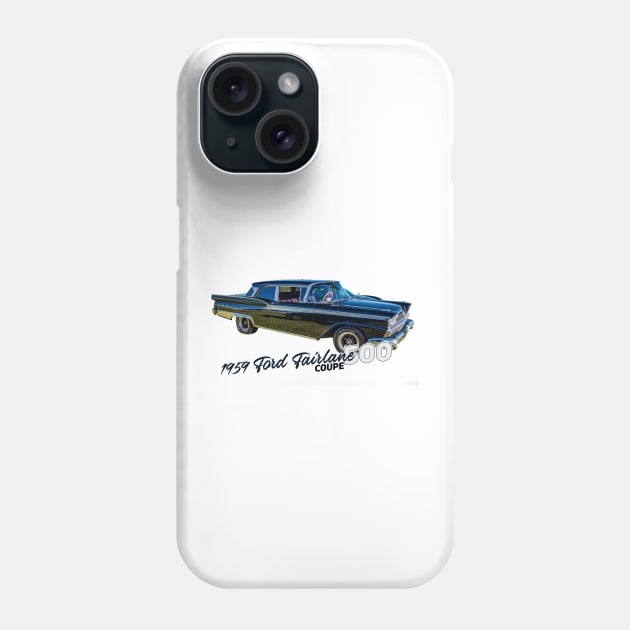 1959 Ford Fairlane 500 Coupe Phone Case by Gestalt Imagery