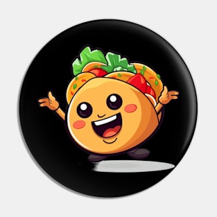 kawaii Taco  T-Shirt cute potatofood funny Pin