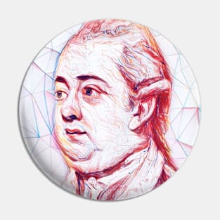 Edward Gibbon Portrait | Edward Gibbon Artwork | Line Art Pin