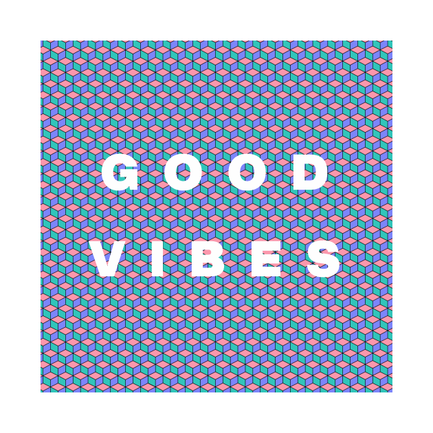 seamless pattern - good vibes by monkeyinspace