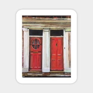 Red Doors, England Magnet