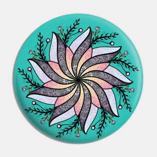 Mandala Flower Pin