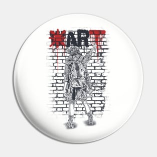 Make Art Not War Pin