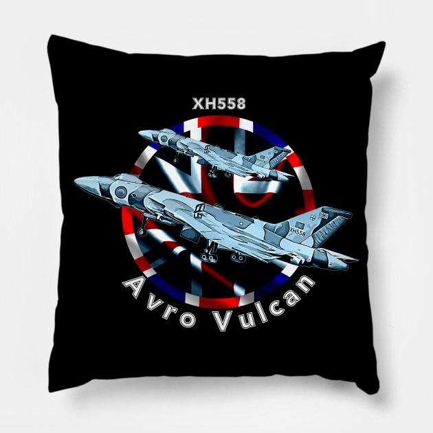 Avro Vulcan Aircraft Pillow by aeroloversclothing