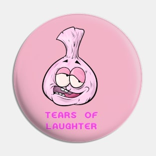 Funny Tears of laughter said by an onion guy illustration Pin