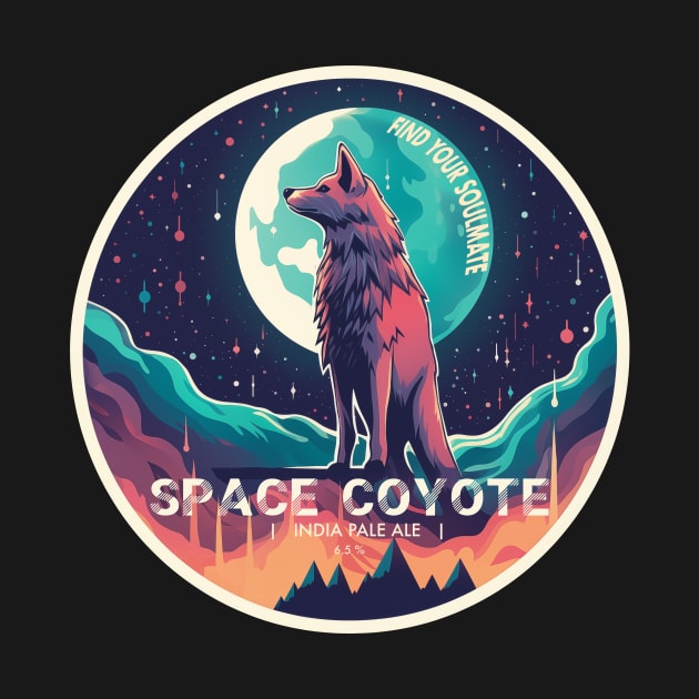 Space Coyote by kvothewordslinger