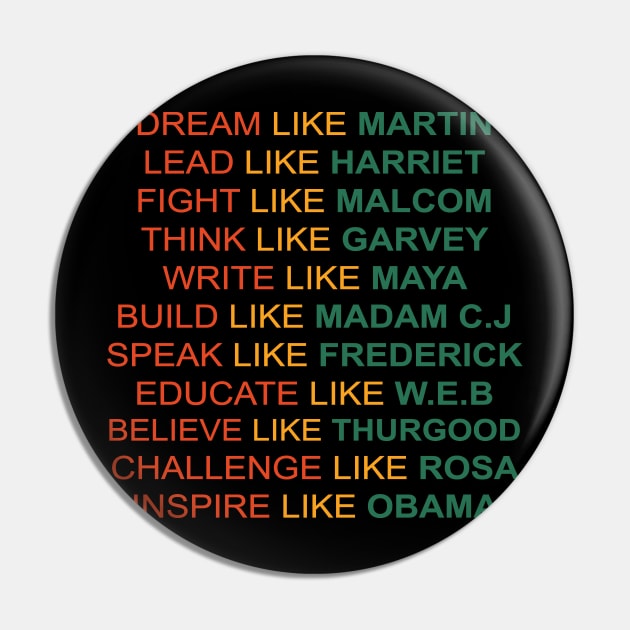 black americans inspiration Pin by TeeStreet