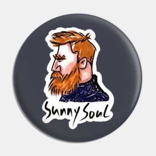 redhead man with sunny soul Pin