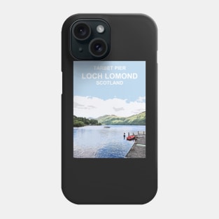 Scotland Loch Lomond Scottish Travel location poster Phone Case