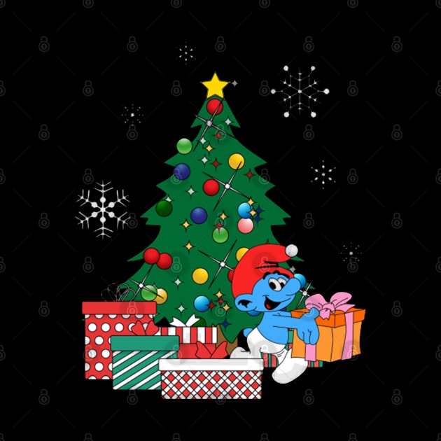 Smurf Around The Christmas Tree by millustrationsbymatt