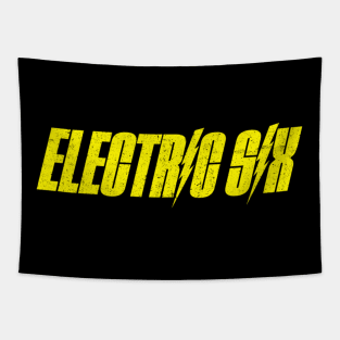 yellow retro electric Tapestry