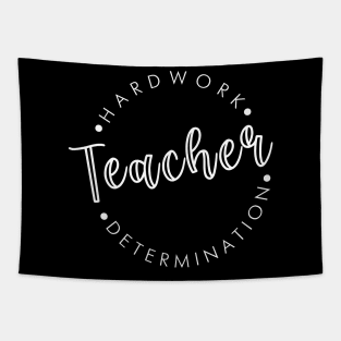 Teacher, Hardwork and Determination Tapestry