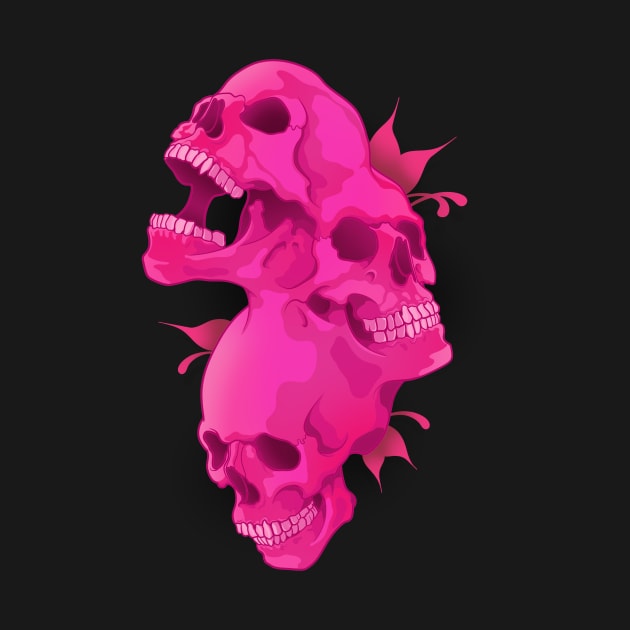 Morphed Skulls Pink by Mr_Moon