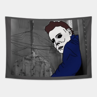 Michael Myers in the Closet Tapestry