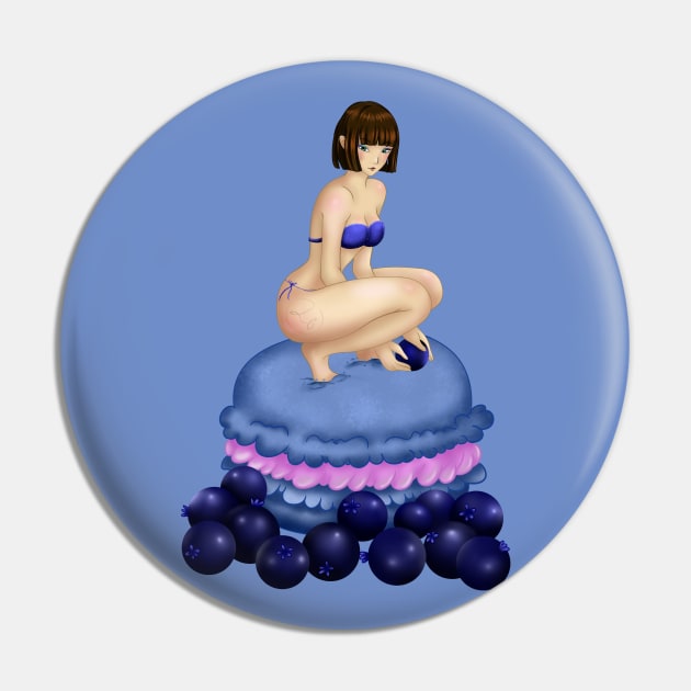 blueberry macarones girl Pin by Drawers of Drawing